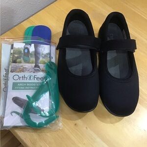 Orthopedic Black Mary Jane Style Shoes